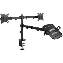 SOPORTE MESA 2 PANTALLAS 17"-32" Y PORTATIL TOOQ